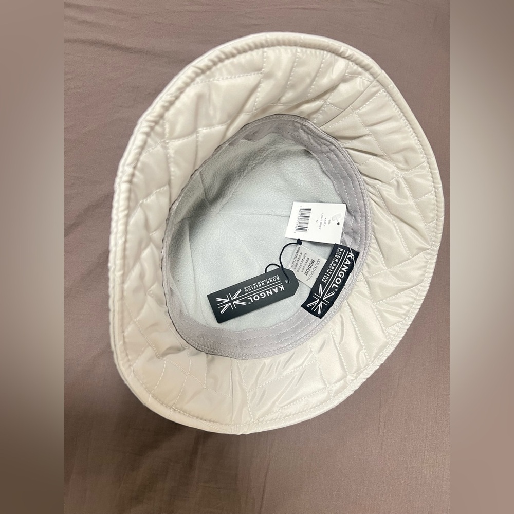 New Kangol Hat Quilted Bucket Hat Gap Cable Knit Poof Beanie pom pom hat - Picture 5 of 13